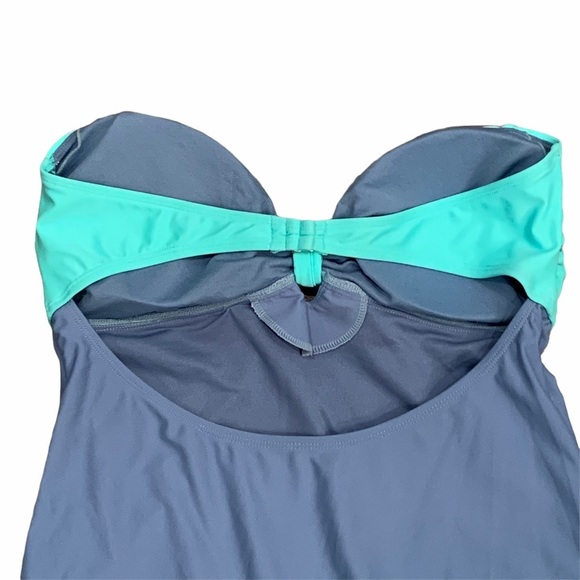 New True Craft One Piece Swimsuit Women’s Size XL X-Large Color Block Strapless - Picture 7 of 7